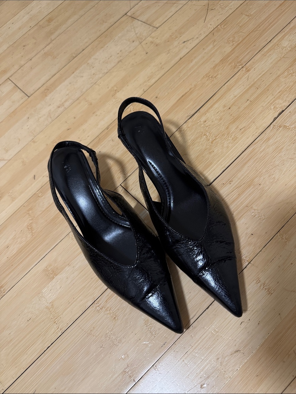 Zara slingback kitten heel
